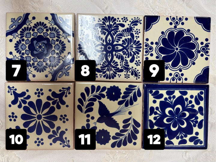 20 Mix & Match Small Hand Painted Tiles