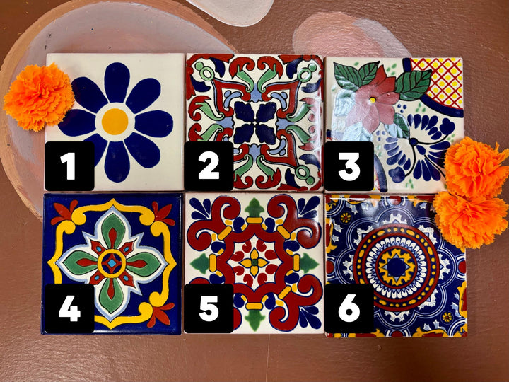 20 Mix & Match Small Hand Painted Tiles