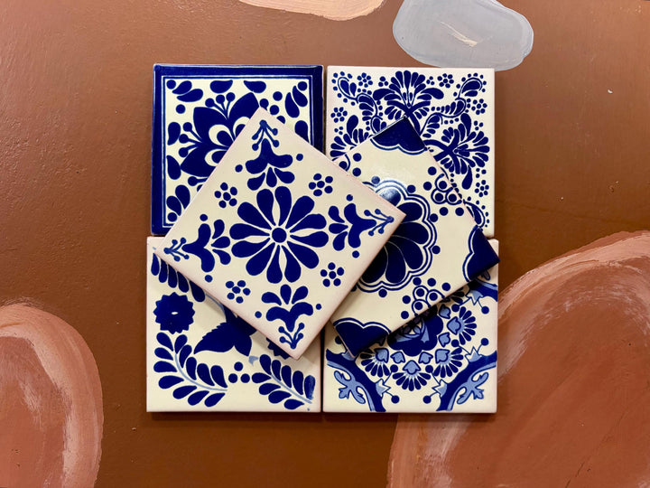 20 Mix & Match Small Hand Painted Tiles