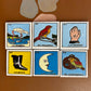 Single Loteria Small Hand Painted Tile, 54 Unique Authentic Ceramic Hand Crafted Mexican Talavera Designs Available!