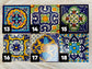 Single Hand Painted Small Tile, Over 50 Authentic Ceramic Hand Crafted Mexican Talavera Designs Available!