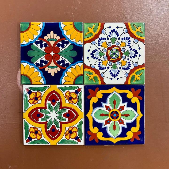 Single Hand Painted Medium Tile