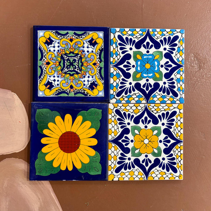 Single Hand Painted Medium Tile