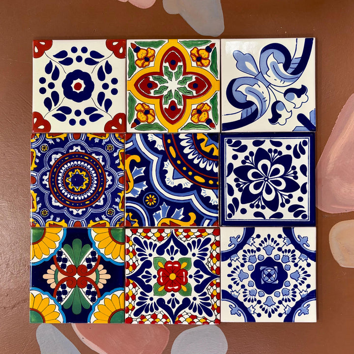 20 Mix & Match Medium Hand Painted Tiles