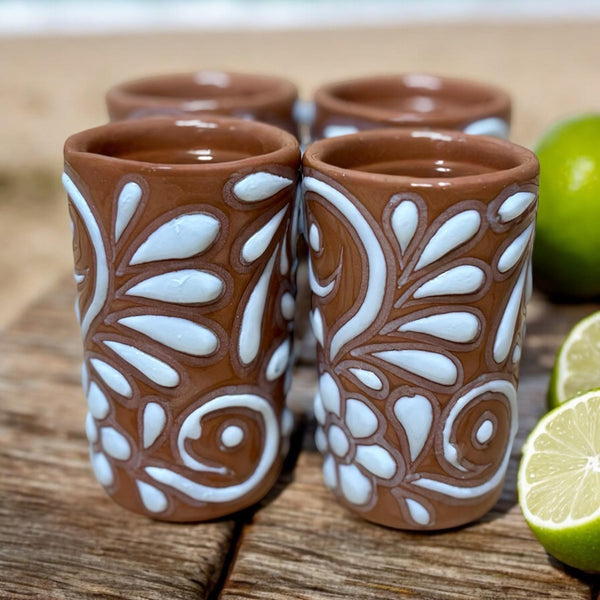 Hand Painted Talavera Shot Glass “Tequilero”