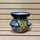 Colorful Hand Painted Strawberry S Planter Pot, Authentic Mexican Ceramic Hand Crafted Talavera