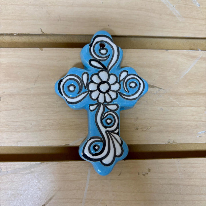 Hand Painted Mini Clover Cross