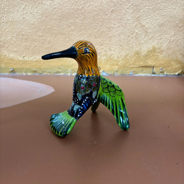 Hand Painted Hanging Hummingbird Bird Figure