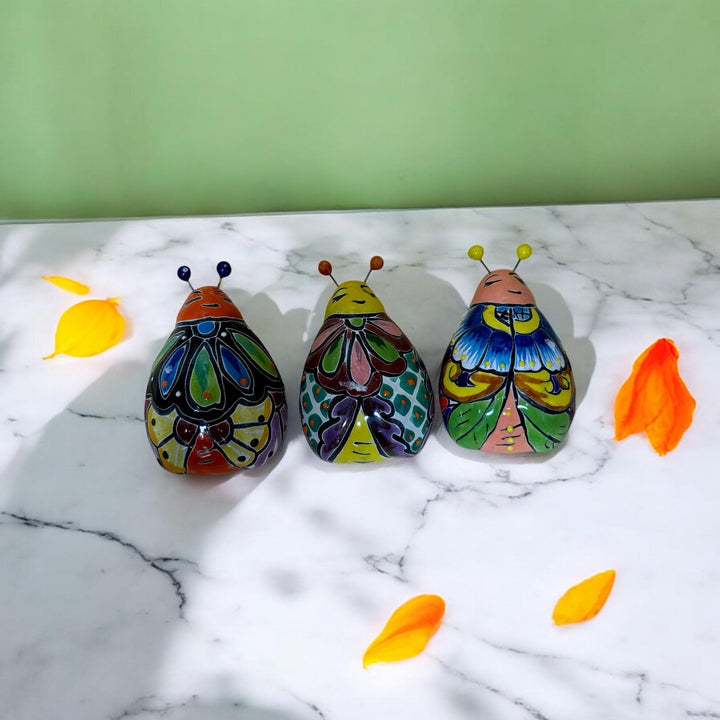 Cute Hand Painted Ladybug Figure