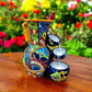 Beautiful Hand Painted Jar Water Fountain, Authentic Mexican Ceramic Hand Crafted Talavera