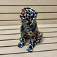 Hand Painted Colorful Dalmation Dog Sculpture, Authentic Mexican Ceramic Hand Crafted Talavera