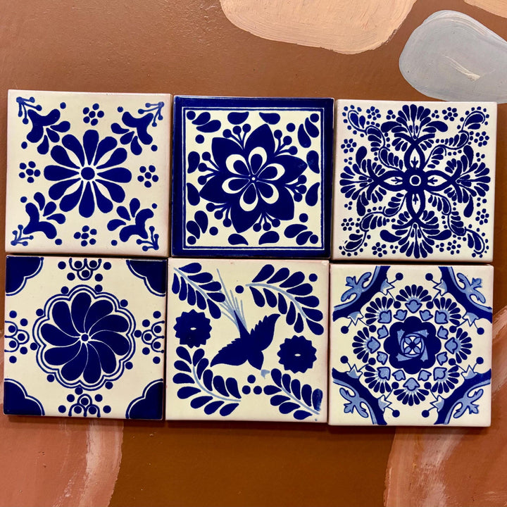 20 Mix & Match Small Hand Painted Tiles