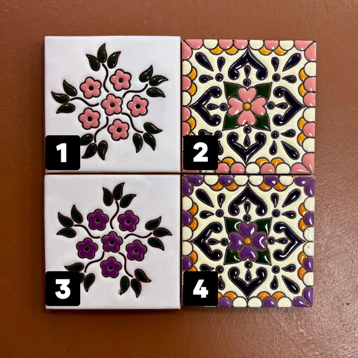 20 Mix & Match Small Hand Painted Tiles