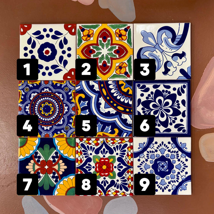 20 Mix & Match Medium Hand Painted Tiles