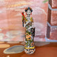 Hand Painted Frida Kahlo Catrina Day of the Dead Sculpture - Authentic Ceramic Hand Crafted Mexican Talavera