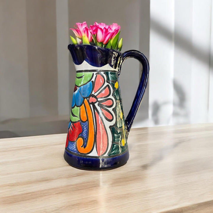 Small Hand Painted Unique Pitcher Planter Pot