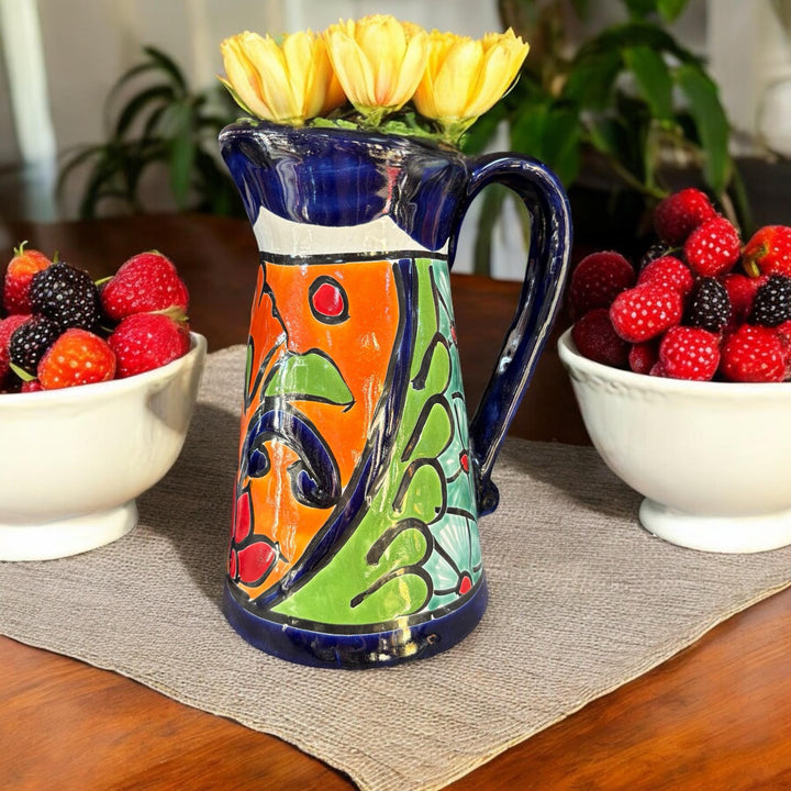 Small Hand Painted Unique Pitcher Planter Pot