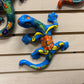 Vibrant Hand Painted S Lizard - Authentic Ceramic Hand Painted Mexican Talavera