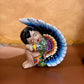 Cute Hand Painted Resting Angel Statue - Authentic Ceramic Hand Crafted Mexican Talavera