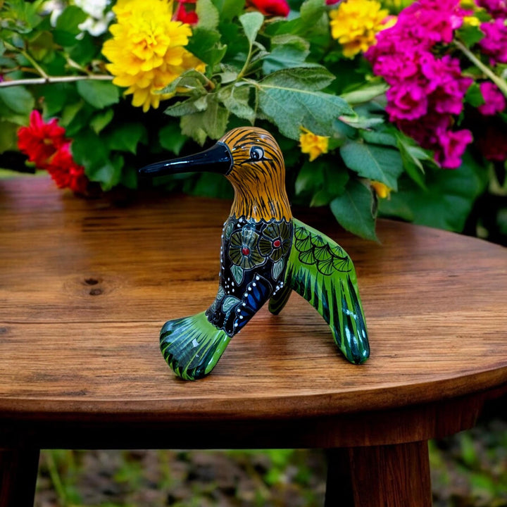 Hand Painted Hanging Hummingbird Bird Figure