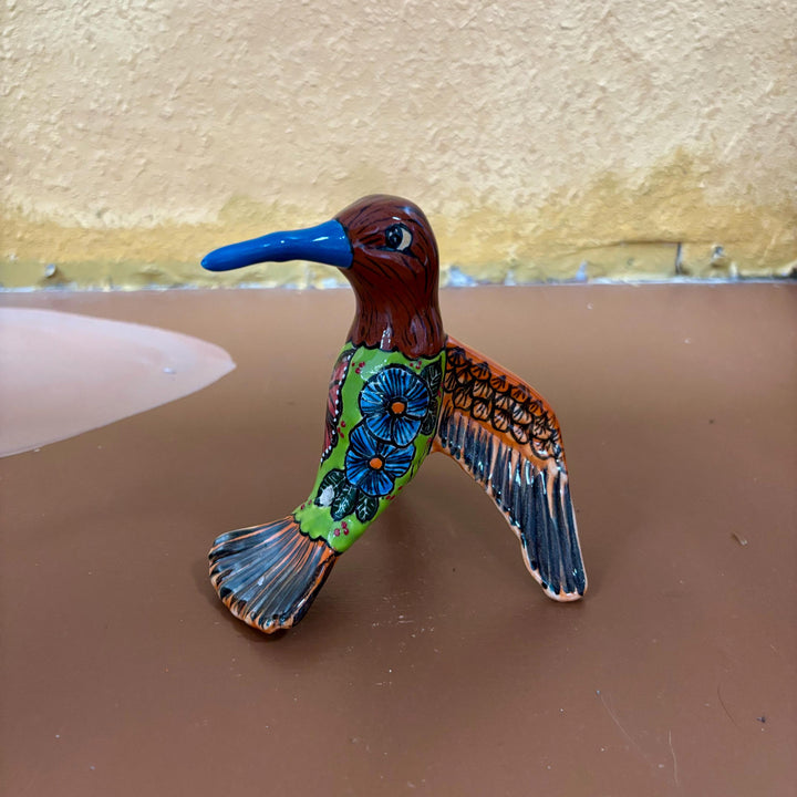 Hand Painted Hanging Hummingbird Bird Figure