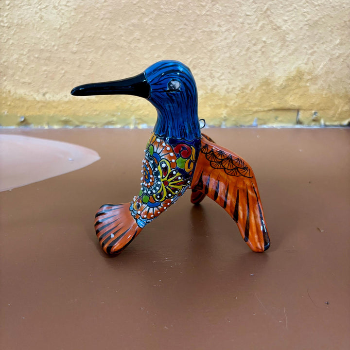 Hand Painted Hanging Hummingbird Bird Figure