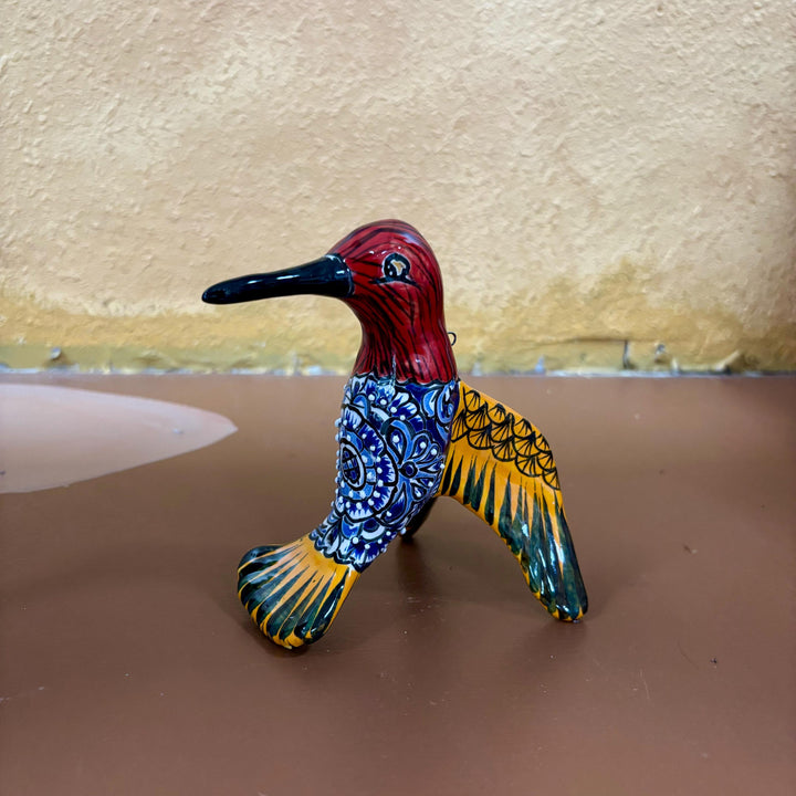 Hand Painted Hanging Hummingbird Bird Figure