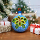 Hand Painted Christmas Tree Ornament Figure, Authentic Mexican Ceramic Hand Crafted Talavera