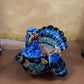 Hand Painted Thanksgiving Turkey Planter Pot, Authentic Mexican Ceramic Hand Crafted Talavera