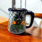 Colorful Hand Painted Mexican Talavera Coffee Mug, Authentic Ceramic Hand Crafted Mexican Talavera