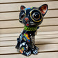 Hand Painted Day of the Dead Cat Sculpture, Authentic Ceramic Hand Crafted Mexican Talavera