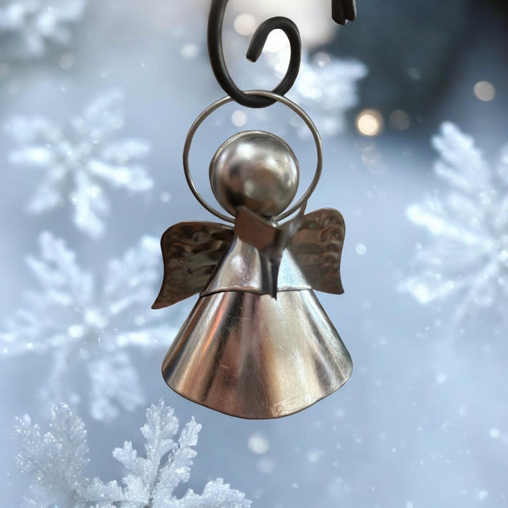 Hand Crafted Metal Angel Christmas Tree Holiday Ornament