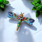 Hand Painted Colorful Dragonfly Garden Wall Decor - Authentic Ceramic Hand Painted Mexican Talavera