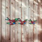 Hand Painted 3-Piece Swallow Set Garden Wall Decor - Authentic Ceramic Hand Painted Mexican Talavera