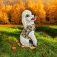 Hand Painted Poodle Dog Sculpture, Authentic Mexican Ceramic Hand Crafted Talavera