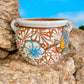 Hand Painted Planter Pot with Handles, Authentic Mexican Ceramic Hand Crafted Talavera