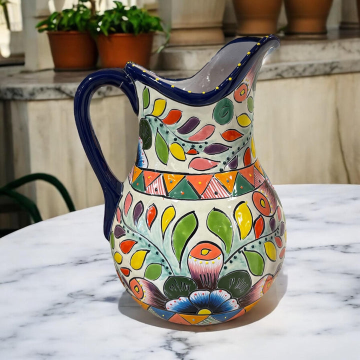 Handmade Talavera Water Pitcher