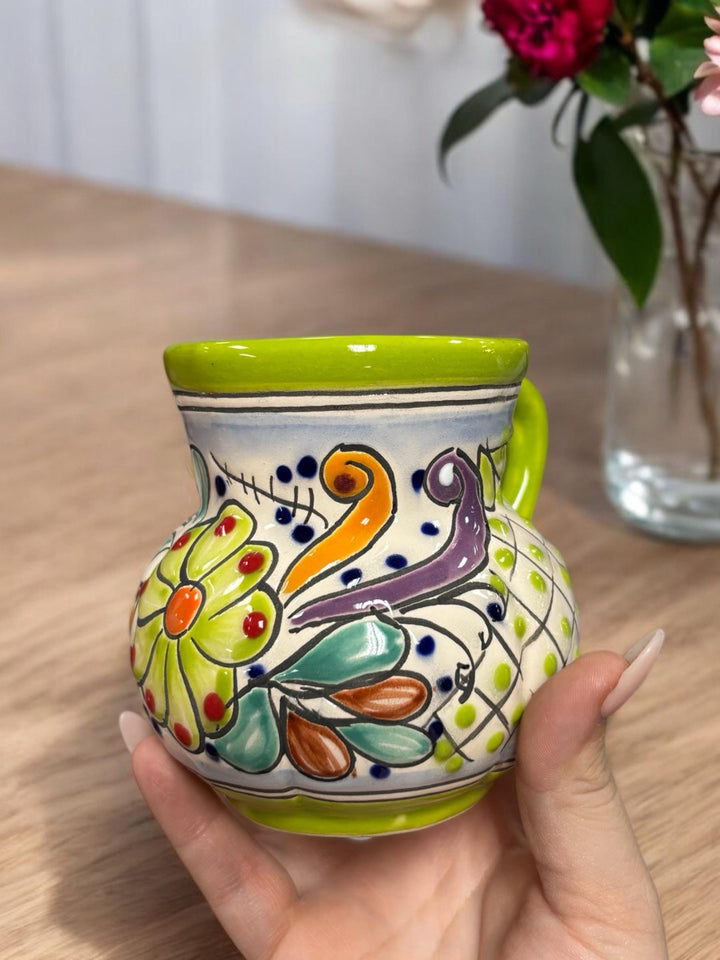 Hand Painted Talavera Belly Coffee Mug