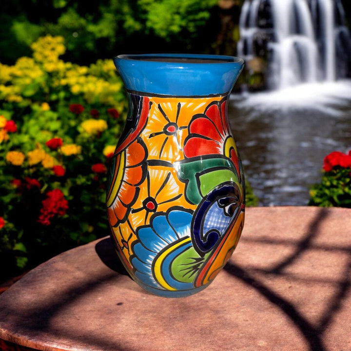 Colorful Variety Hand Painted Small Talavera Vase