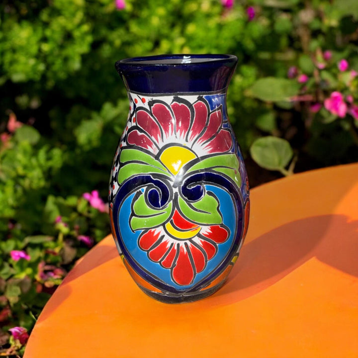 Colorful Variety Hand Painted Small Talavera Vase