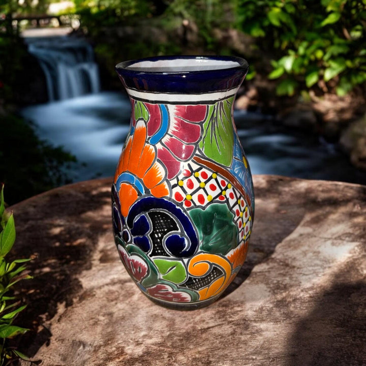 Colorful Variety Hand Painted Small Talavera Vase