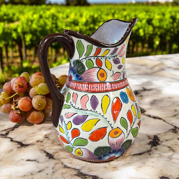 Handmade Talavera Water Pitcher