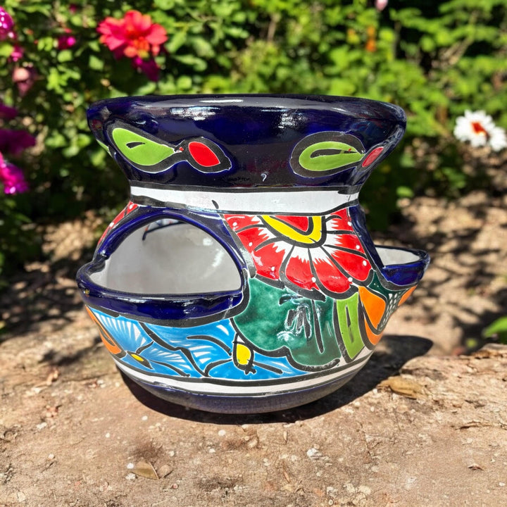 Colorful Hand Painted Strawberry Planter Pot S