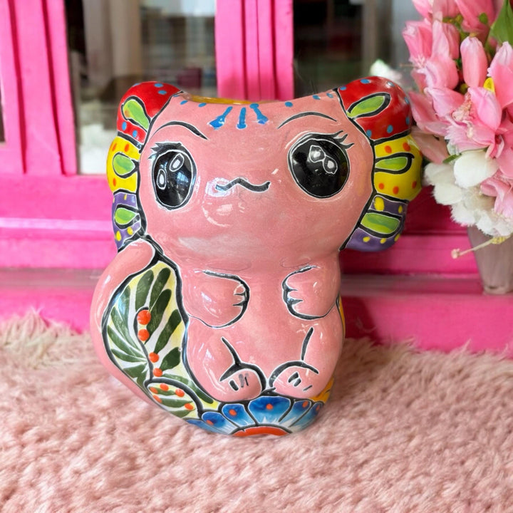 Cute Hand Painted Axolotl Planter Pot