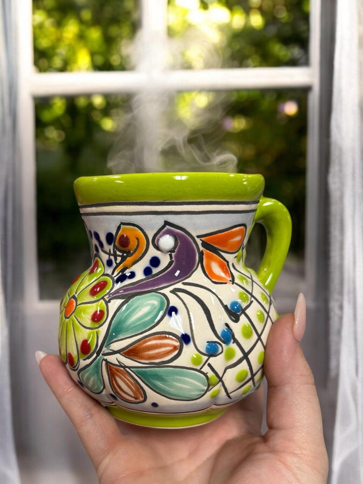 Hand Painted Talavera Belly Coffee Mug