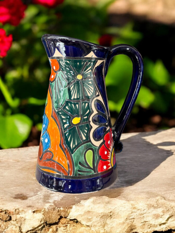 Small Hand Painted Unique Pitcher Planter Pot