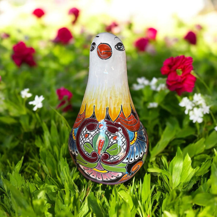 Hand Painted Pigeon Bird Planter Pot