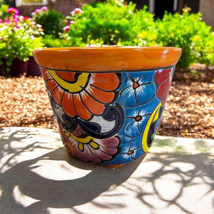 Three-Legged Hand Painted Small Planter Pot