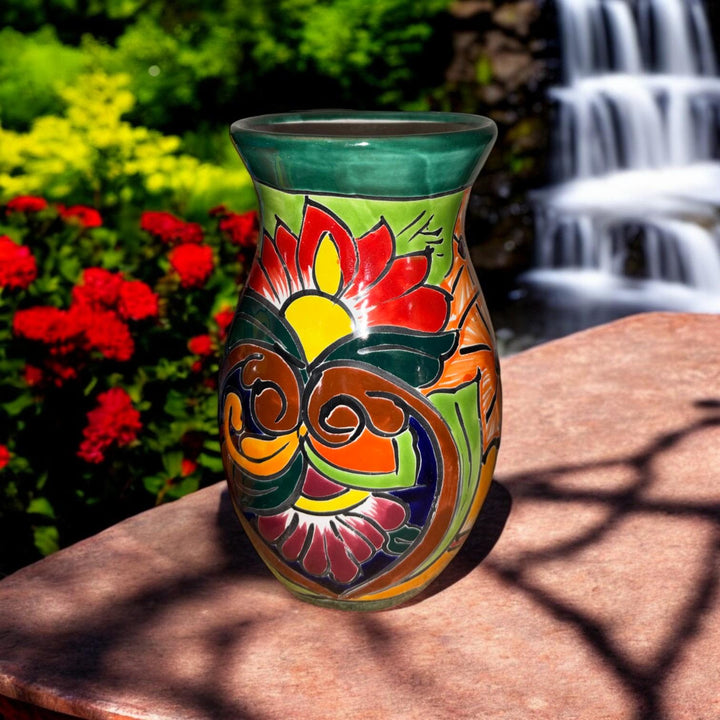 Colorful Variety Hand Painted Small Talavera Vase