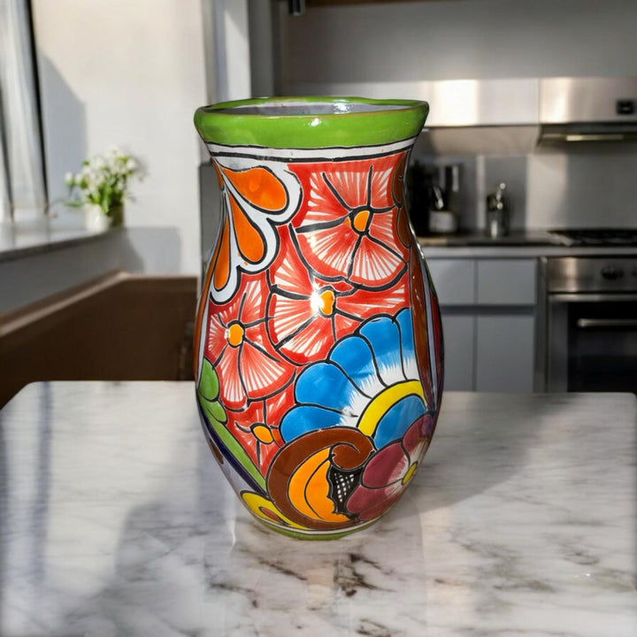 Colorful Variety Hand Painted Small Talavera Vase